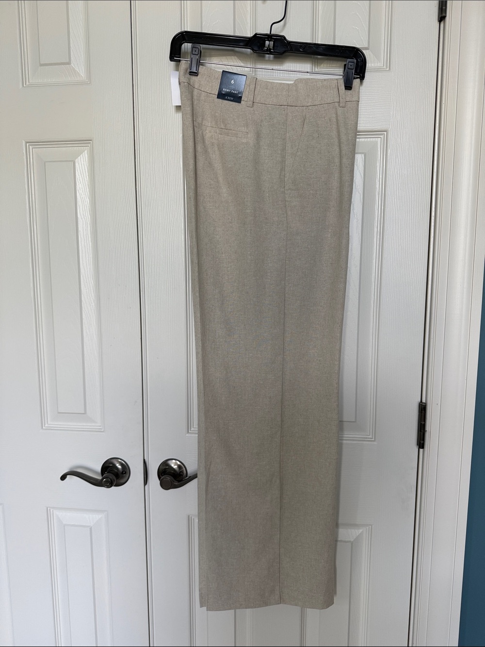 J. Crew Linen-blend Remy full-length wide-leg pant - Picture 4 of 12